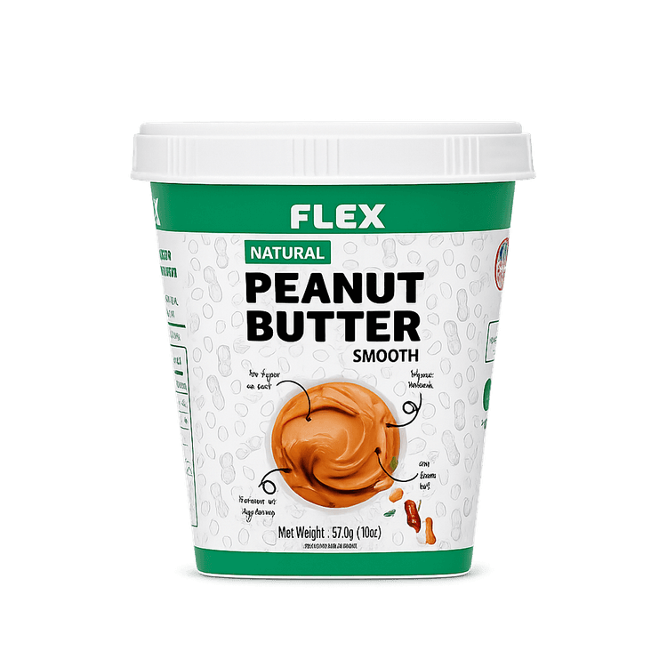 FLEX Natural Smooth Peanut Butter — 3 Pack